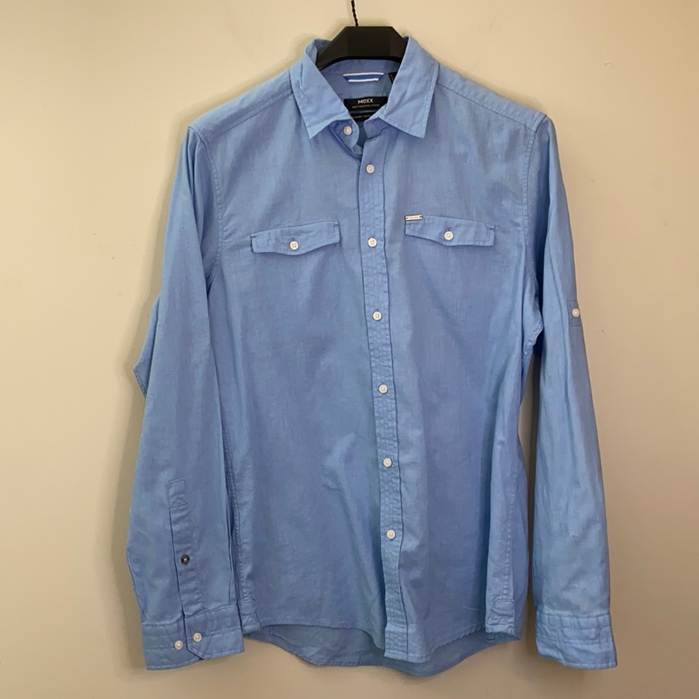 Mexx BLU Cotton/Linen Button Down, S   Winter Sale - Picture 2 of 13